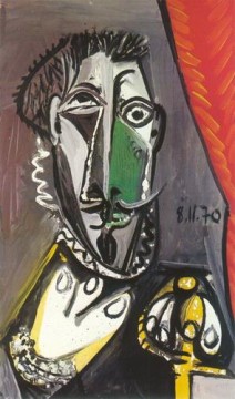  Kubismus Malerei - Buste d homme 1970 Kubismus